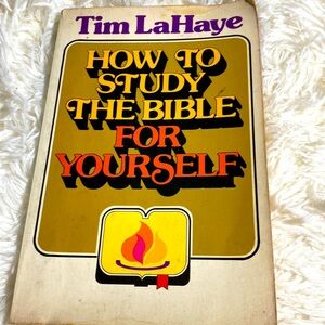HOW TO STUDY THE BIBLE FOR YOURSELF Tim LaHAYE VINTAGE PAPERBACK 1976 GUC